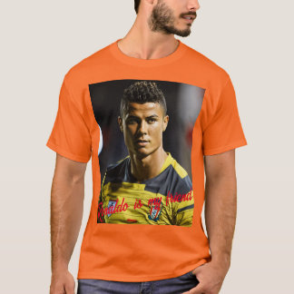 Camiseta T-Shirt é cor laranja.