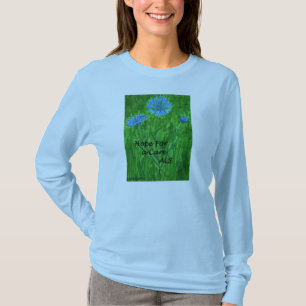 Camiseta T-shirt e esperança do Cornflower para um ALS do