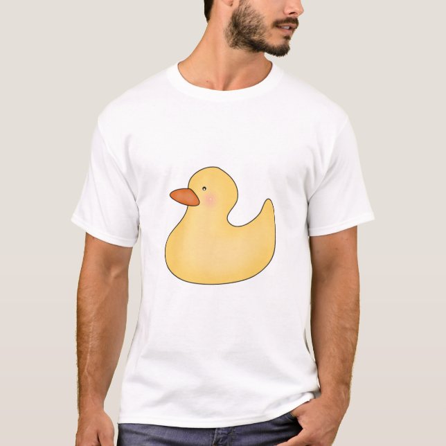 Camiseta T-shirt e presentes amarelos de Duckie (Frente)