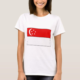 Camiseta T-shirt e presentes da bandeira de Singapore