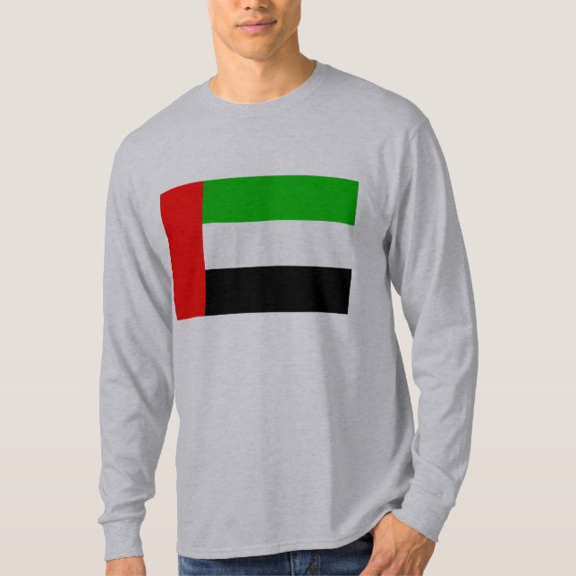 Camiseta T-shirt e presentes da bandeira de United Arab (Frente)