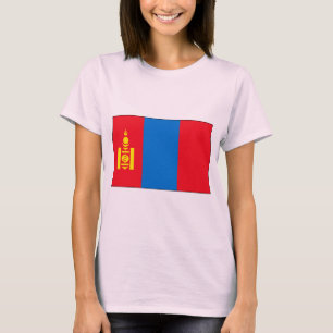 Camiseta T-shirt e presentes da bandeira do Mongolian