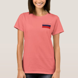 Camiseta T-shirt e presentes da bandeira do russo