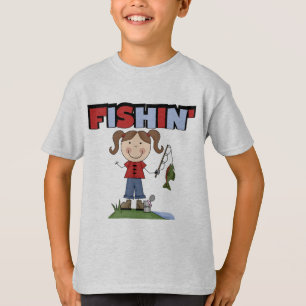 Camiseta T-shirt e presentes da menina de Fishin