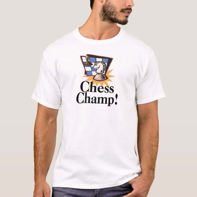 Camiseta T-shirt e presentes da xadrez (Frente)