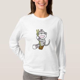 Camiseta T-shirt e presentes de balanço do macaco da peúg