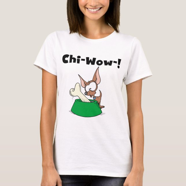 Camiseta T-shirt e presentes de Chihuhua Qui-Wow (Frente)