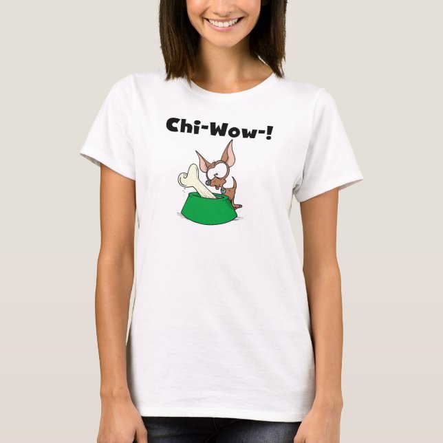 Camiseta T-shirt e presentes de Chihuhua Qui-Wow (Frente)
