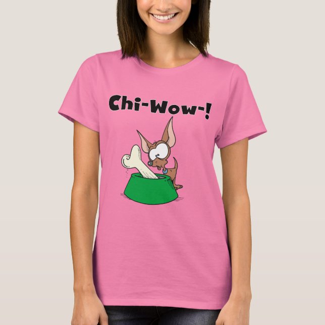 Camiseta T-shirt e presentes de Chihuhua Qui-Wow (Frente)