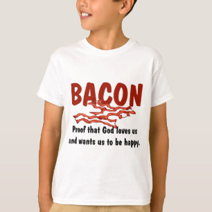 Camiseta T-shirt e presentes do bacon