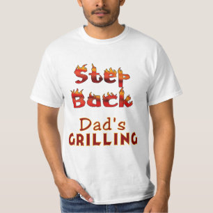 Camiseta T-shirt e presentes do churrasco do pai traseiro