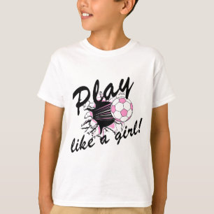 Camiseta T-shirt e presentes do futebol das meninas