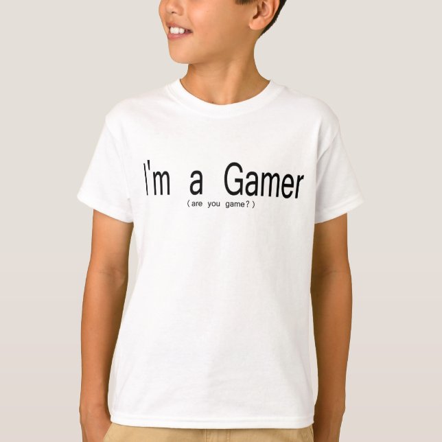 Camiseta T-shirt e presentes do Gamer (Frente)