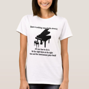 Camiseta T-shirt e presentes do músico do pianista