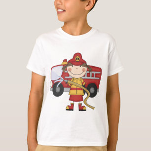 Camiseta T-shirt e presentes fêmeas do sapador-bombeiro