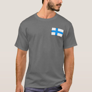 Camiseta T-shirt e presentes finlandeses da bandeira