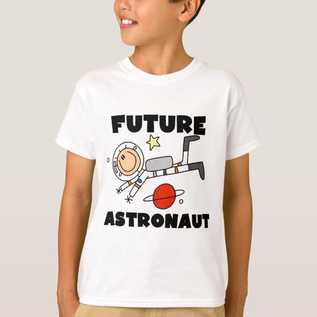 Camiseta T-shirt e presentes futuros do astronauta (Frente)