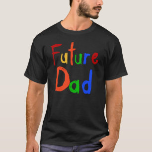 Camiseta T-shirt e presentes futuros do pai do texto do