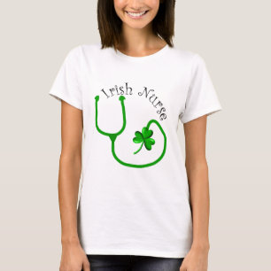 Camiseta T-shirt e presentes irlandeses da enfermeira