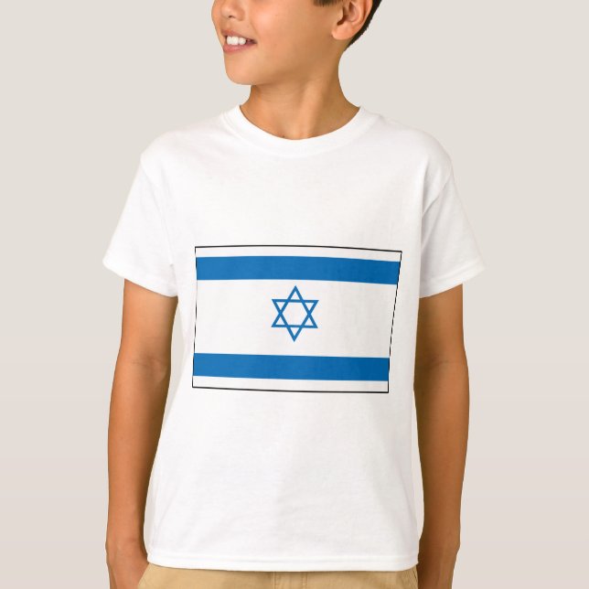 Camiseta T-shirt e presentes israelitas da bandeira (Frente)