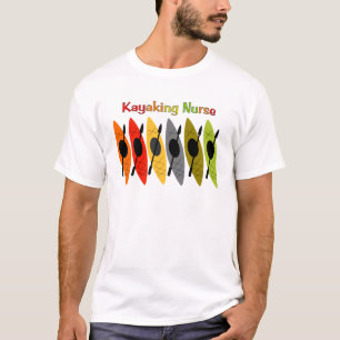 Camiseta T-shirt e presentes Kayaking da enfermeira