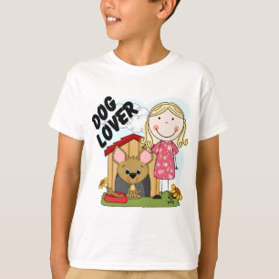 Camiseta T-shirt e presentes louros da menina do amante do