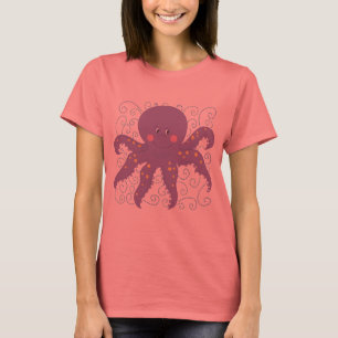 Camiseta T-shirt e presentes roxos do polvo