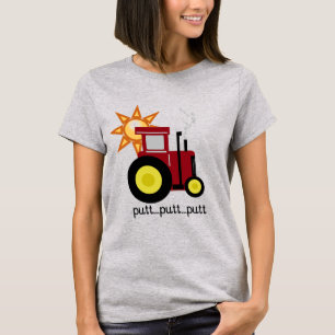 Camiseta T-shirt e presentes vermelhos do trator de fazenda