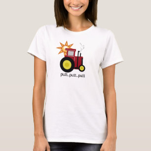 Camiseta T-shirt e presentes vermelhos do trator de fazenda