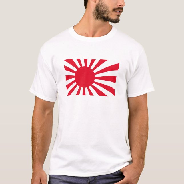 Camiseta T-shirt e roupa japoneses da bandeira do marinho (Frente)