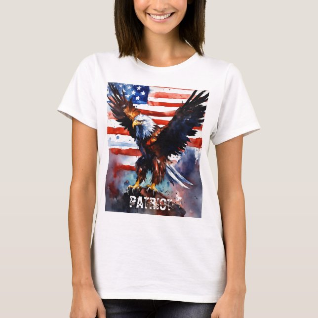 Camiseta T-shirt Eagle Patriot Vintage (Frente)