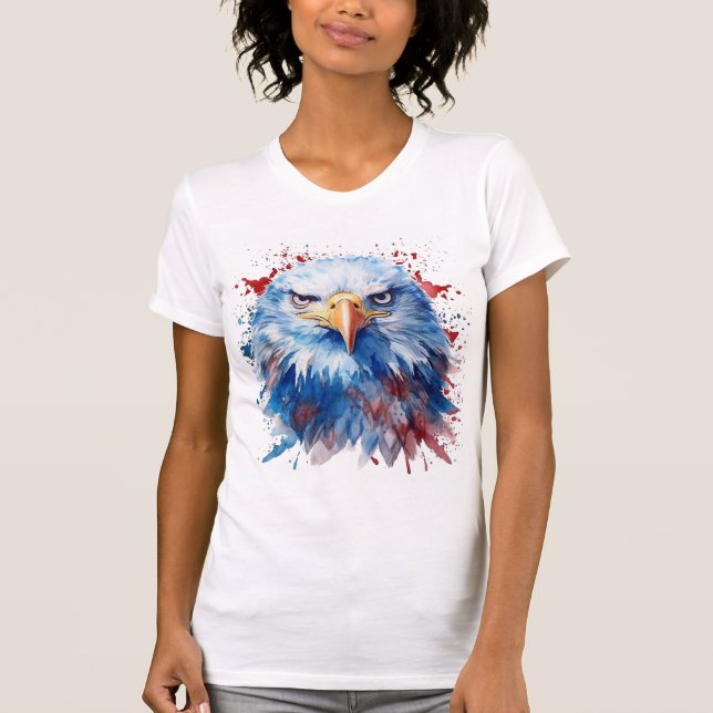 Camiseta T-Shirt Eagle Patriótico (Frente)