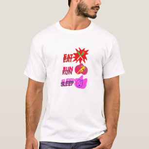 Camiseta T-Shirt EAT RUN SLEEP REPEAT