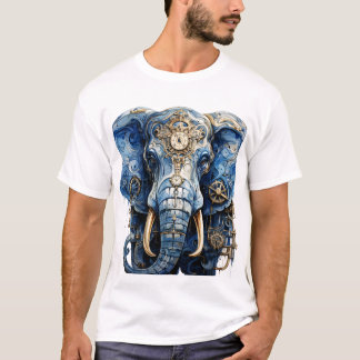 Camiseta T-Shirt Elefante Azul