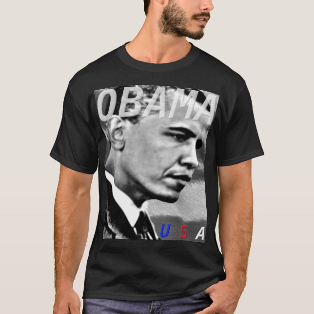 Camiseta T-shirt elegante de Obama (Frente)