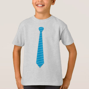 Camiseta T-shirt elegante do laço das listras de azuis