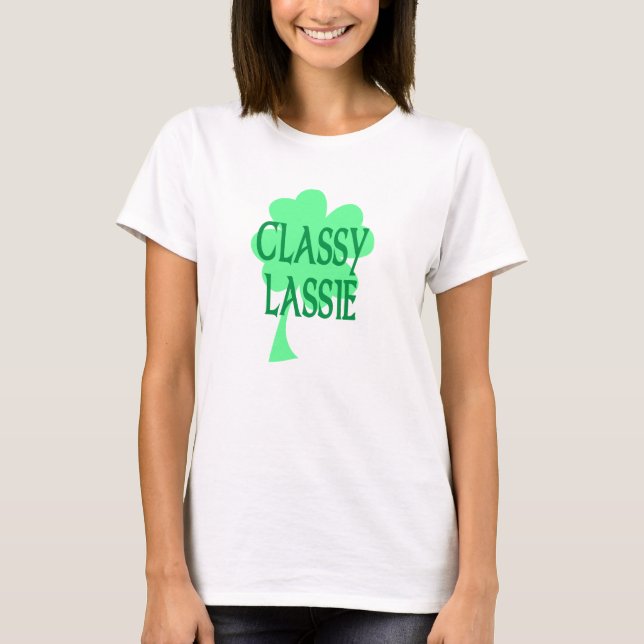 Camiseta T-shirt elegante do Lassie (Frente)