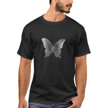 T-Shirt Elegante Metal Butterfly