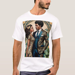 Camiseta T-Shirt Elegante Royal Casal Luxury Fashion