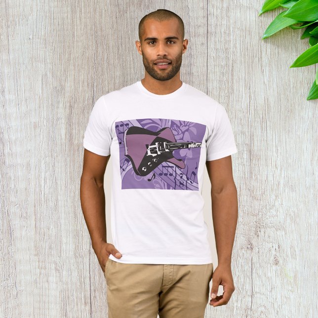 Camiseta T-Shirt Elétrica Guitar Mens (Criador carregado)