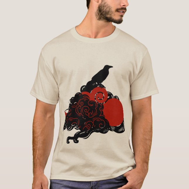 Camiseta T-Shirt elétrico de Raven para Adultos e Crianças (Frente)