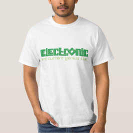 Camiseta T-shirt eletrônico do gênio do pai do estilo do