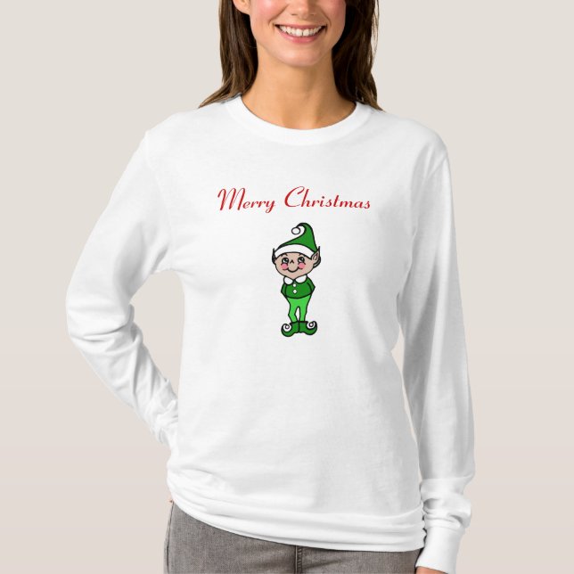 Camiseta T-Shirt Elf de Natal (Frente)