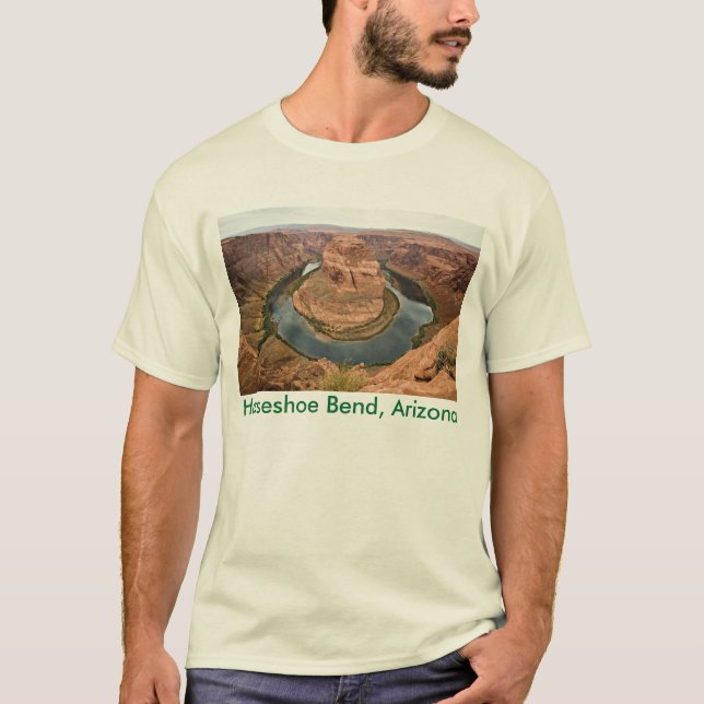 Camiseta T-shirt em ferradura da curvatura (Frente)