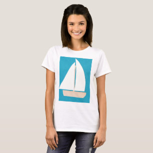 Camiseta T-shirt em veleiro