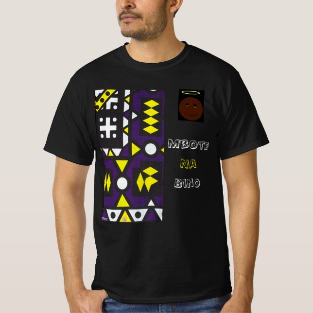 Camiseta T-shirt en lingala - Mbote na bino (Frente)