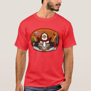 Camiseta T-shirt encarnado de Kilroy do sapador-bombeiro