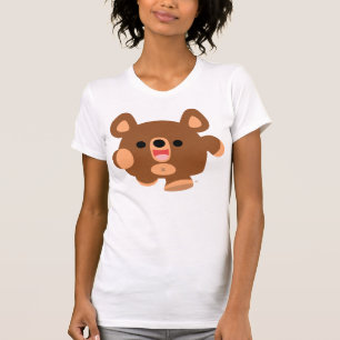 Camiseta T-shirt energético das mulheres do urso dos