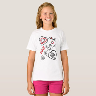 Camiseta T-shirt enfant motifs tags love