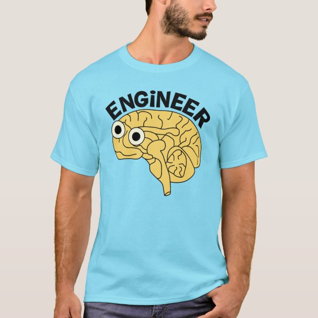 Camiseta T-Shirt Engenheiro Brainy (Frente)